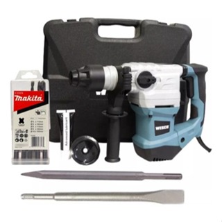 Martelete Perfurador Rompedor Wesco WS3202K 1500W 220V Com Brocas Maleta Profissional em Oferta na Shopee