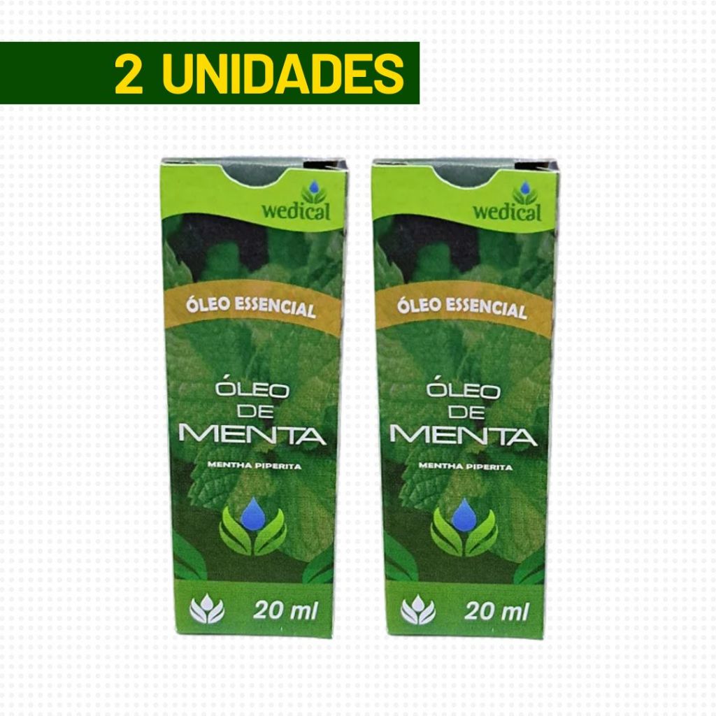 ÓLEO DE MENTA 20 ML - WEDICAL - 2 UNIDADES
