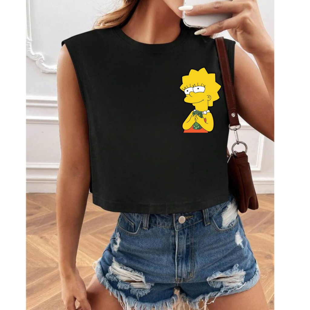 Cropped Regata Feminino Moda Blogueira Estilo Tumblr Qualidade Conforto Durabilidade Blusinha Gringa