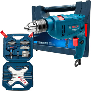 Furadeira Impacto Bosch Gsb 550 Re Kit 54 Peças X Line 220v em Oferta na Shopee