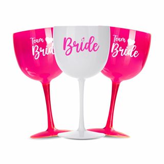 Kit 12 Taças Gin Vodka 580ml Acrílica Personalizadas Chá de lingerie despedida de solteira madrinhas Bride Noiva - Aloha em Oferta na Shopee