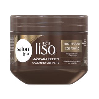 Máscara Meu Liso Matizador Castanho Salon Line 300g em Oferta na Shopee