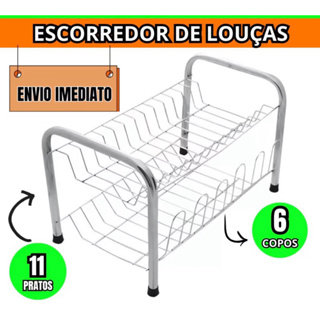 Escorredor de pratos e louças em Oferta na Shopee