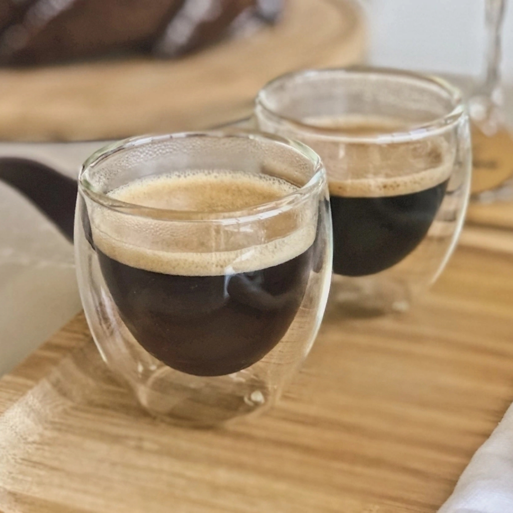 Jogo 2 Copo Vidro Duplo Borossilicato Café Expresso Chá Capuccino 100ml em Oferta na Shopee