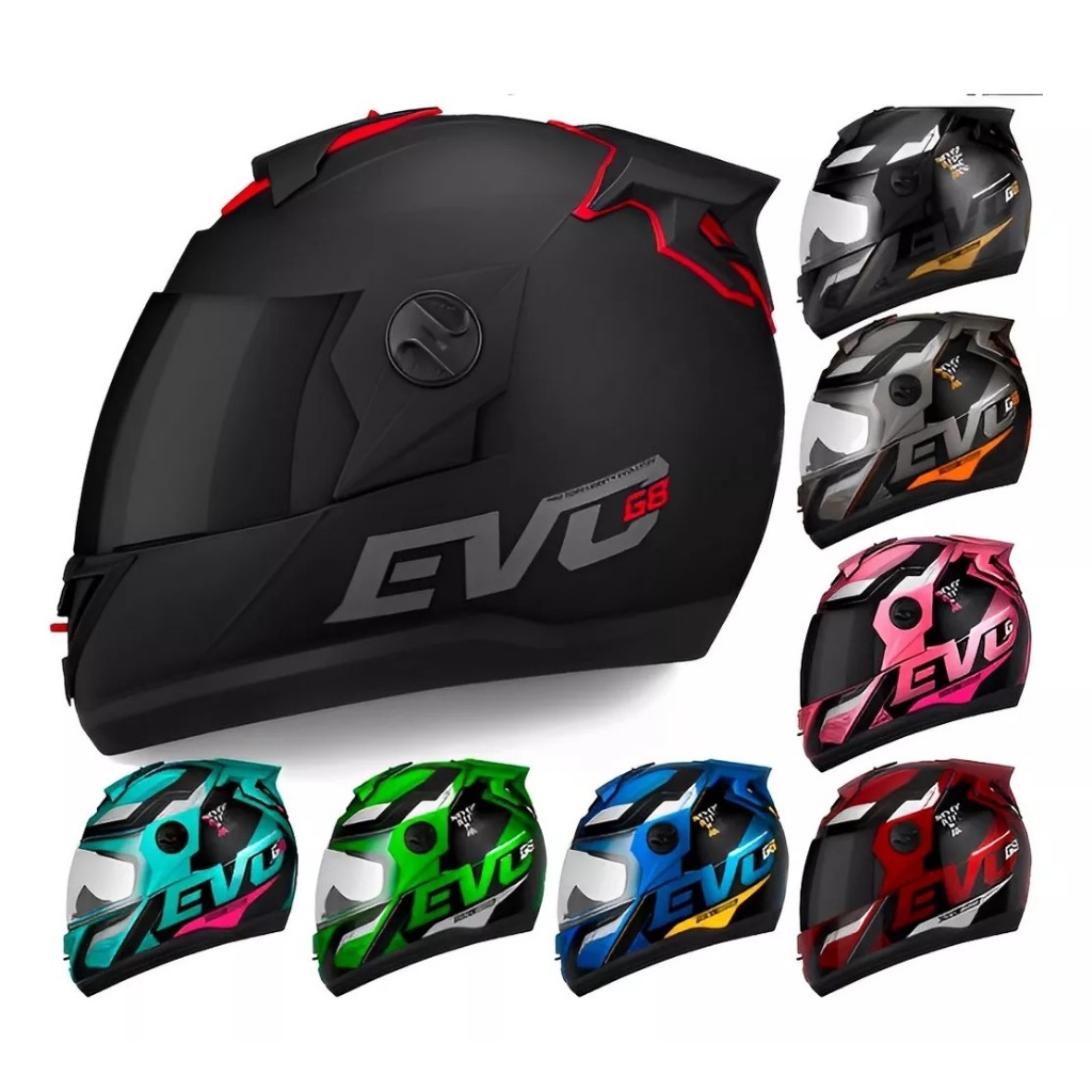 Capacete Fechado Barato Moto Pro Tork Liberty Evolution G8 Evo Verde Turquesa Masculino Feminino