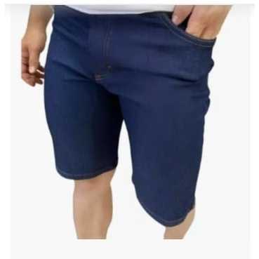 Bermuda Jeans Azul Tradicional com Elastano Masculina do ( 36 ao 56 )