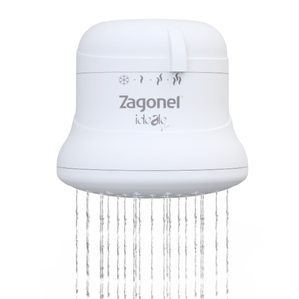 Chuveiro Ducha Ideale Plus 127V 220V 4 Temperaturas Branco 5500W 6800W Zagonel em Oferta na Shopee