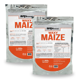 Kit 2x Waxy Maize 800g - Ganho de peso e Energia - BRN Foods em Oferta na Shopee