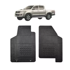 JOGO TAPETE DE BORRACHA HILUX 10/15 cabine simples - 2 Peças - Car Floor