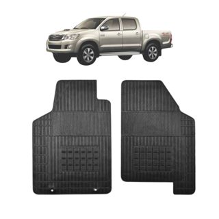 JOGO TAPETE DE BORRACHA HILUX 10/15 cabine simples - 2 Peças - Car Floor em Oferta na Shopee