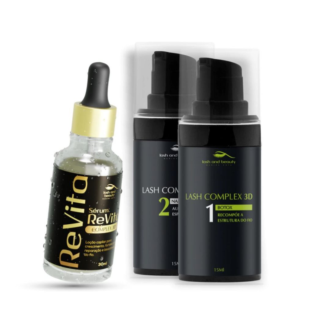 Kit Lash Complex 3D + Sérum Revita Complex 3d 30ml Lash And Beauty