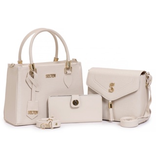 Kit Bolsa Transversal Alça Ajustável Tote e Bolsa Tiracolo Modelo Tampa Com Carteira em Oferta na Shopee