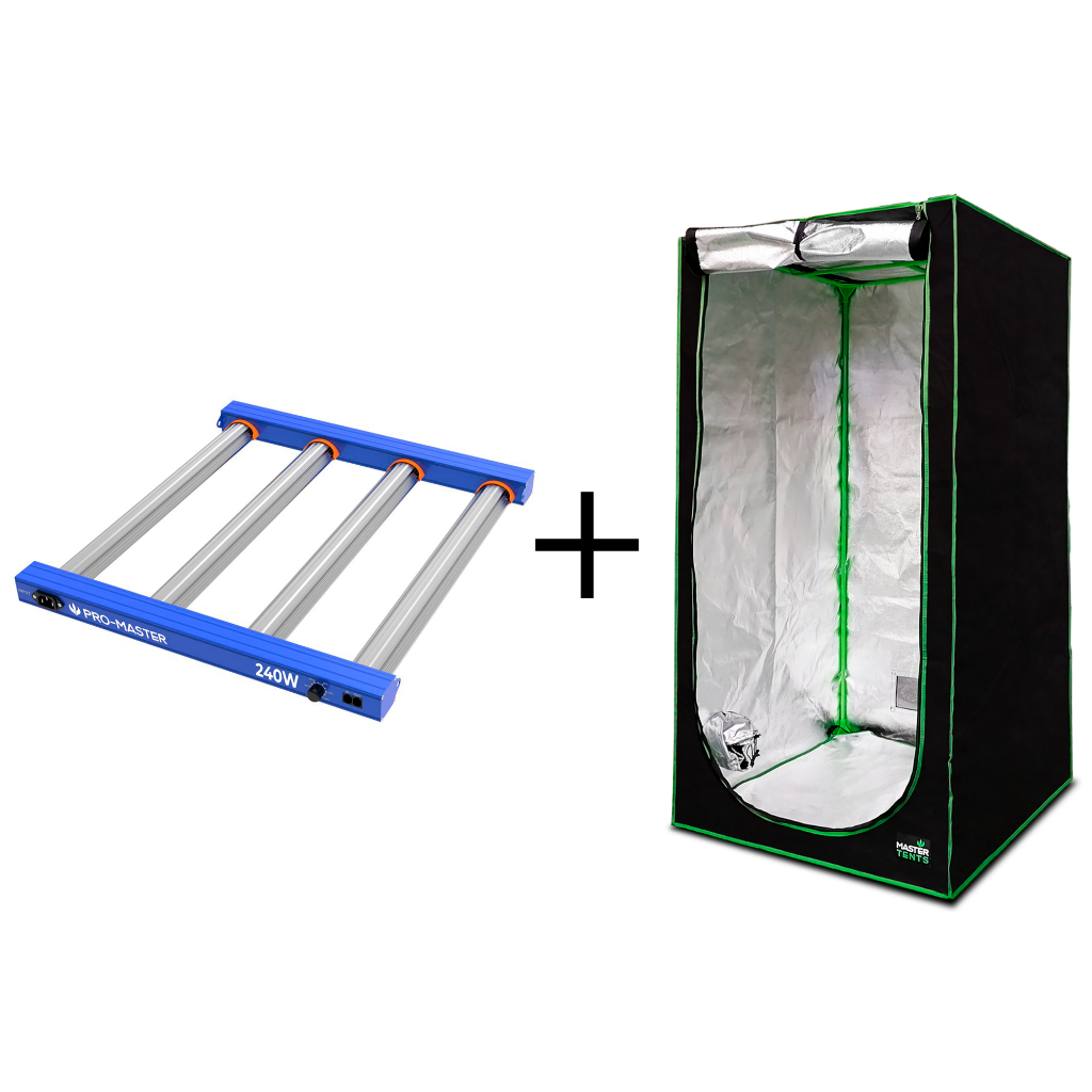 Kit de Cultivo Estufa Tenda Grow 100x100x200 + Led Quantum Barra Qb 240w Chips PRO-MASTER Original