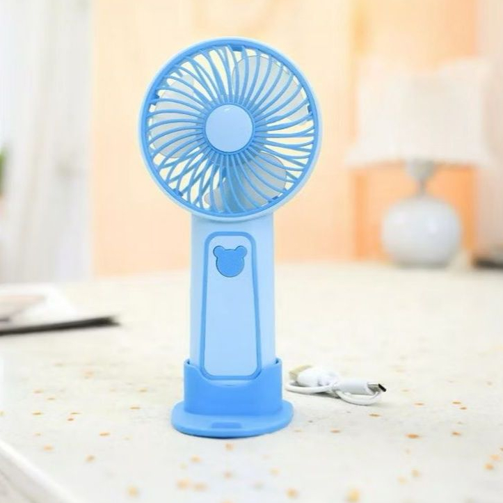 Mini Ventilador Portátil Recarregável USB - Silencioso e Potente para Viagem e Mesa