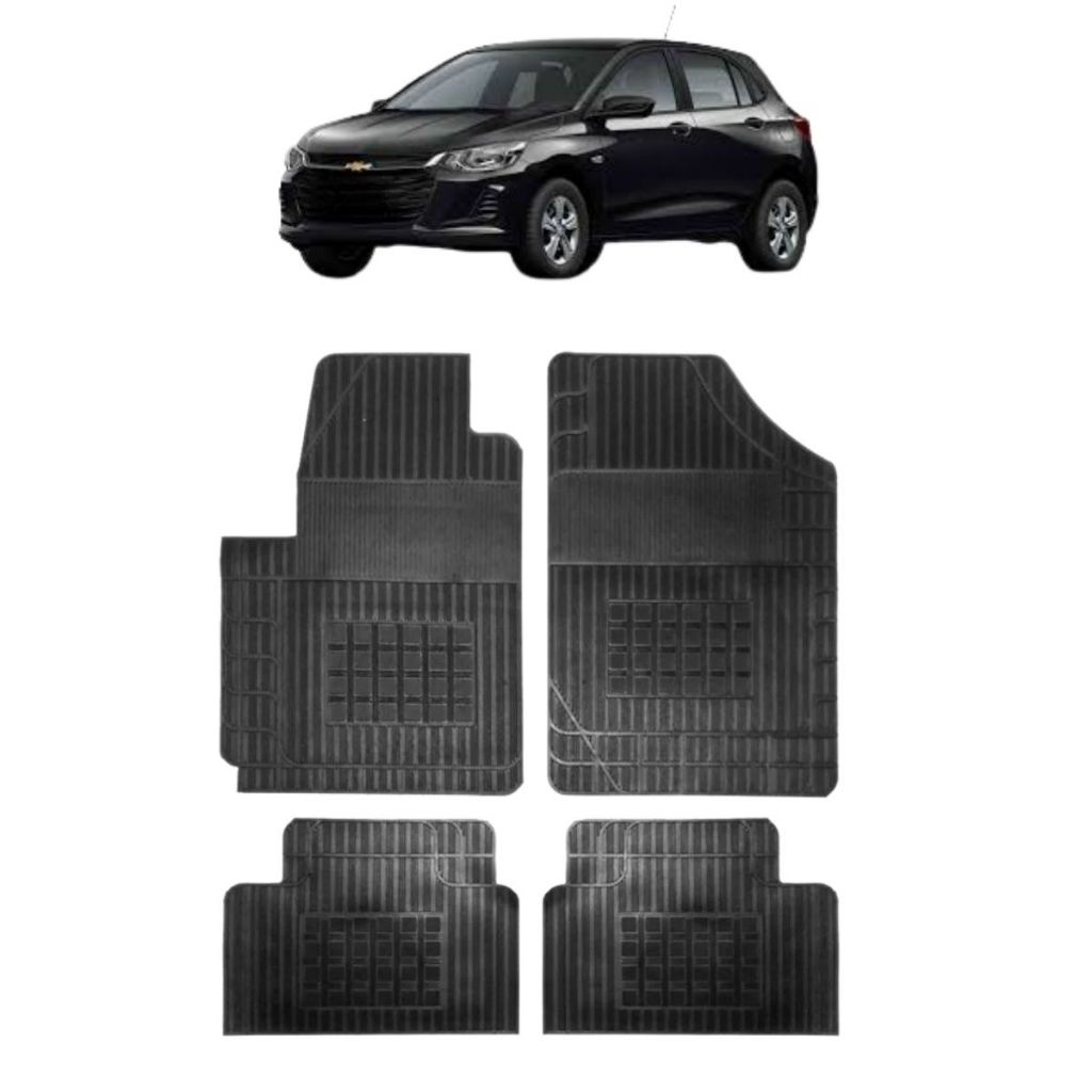 JOGO TAPETE DE BORRACHA ONIX 20/24 - 4 Peças - Car Floor