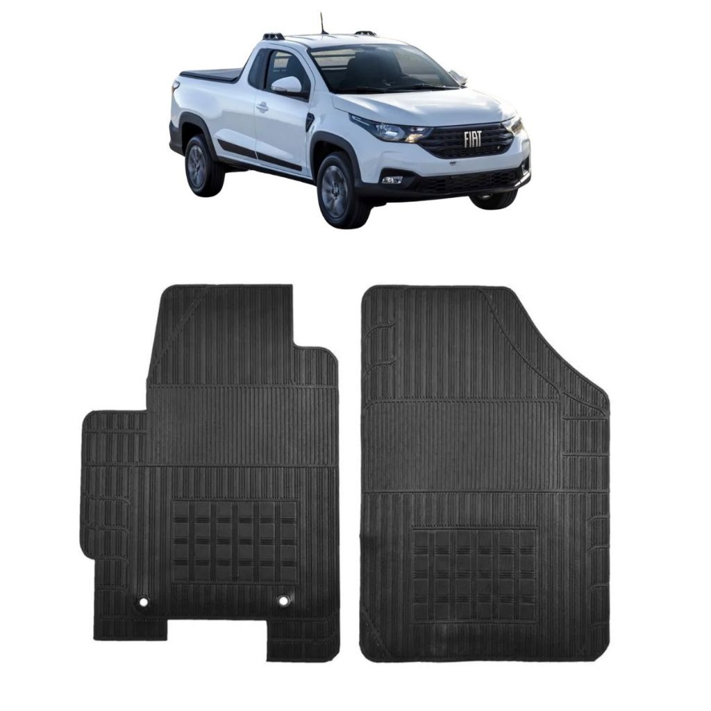 JOGO TAPETE DE BORRACHA STRADA 20/23 - 2 Peças - Car Floor em Oferta na Shopee