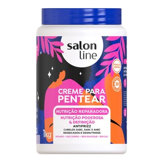 Creme Para Pentear Nutrição Reparadora Salon Line 1kg em Oferta na Shopee