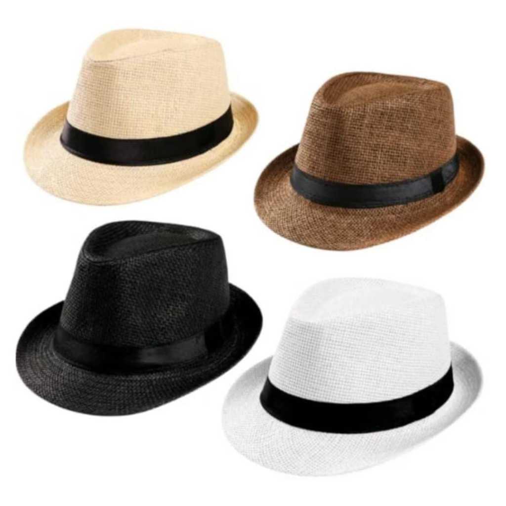 Chapéu Malandrinho Carioca Liso Unissex Brim Tecido Panamá em Oferta na Shopee