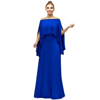 Vestido Festa Longo Com Blusa Capa Boho, Varias Formas De Usar D33 em Oferta na Shopee