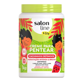 Creme Para Pentear Kids Cachinhos Definidos Salon Line 1kg em Oferta na Shopee