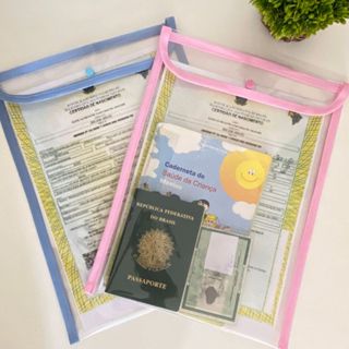 Porta Certidão de Nascimento / Capa para Documentos em Oferta na Shopee