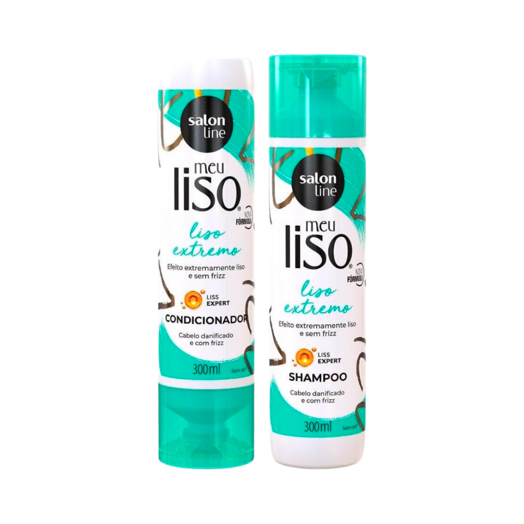 Kit Shampoo e Condicionador Meu Liso Extremo Salon Line