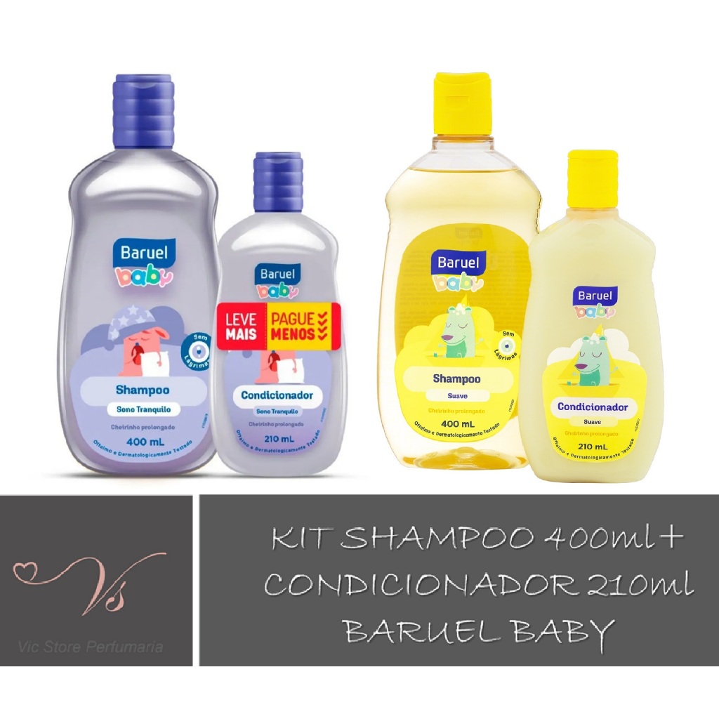 Kit Baruel Baby Shampoo 400ml + Condicionador 210ml