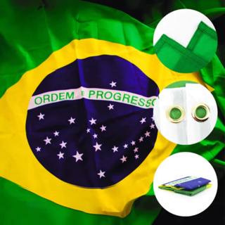 Bandeira do Brasil Grande 60cm X 90cm 90CMx150CM 120CMX180CM Dupla Face em Oferta na Shopee