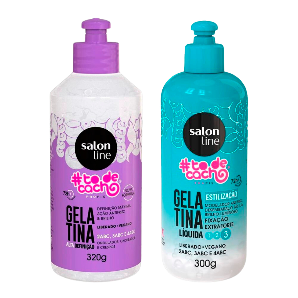 Kit com 2 Gelatinas Todecacho Salon Line