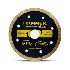 Disco De Corte Diamantado Liso 110 X 20 Mm Serra Mármore
