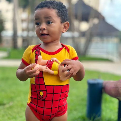 Body de Bebê  Cascão Corpinho Temático Turma da Mônica Mesversário