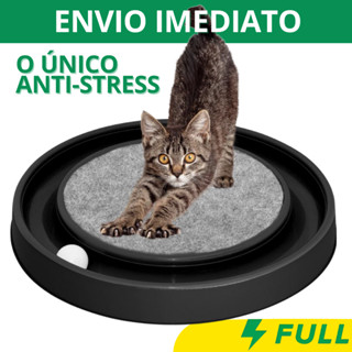 Arranhador Gato Interativo Antiestresse para Gatos Cat Relax c/ Bolinha Varias Cores Bicha...