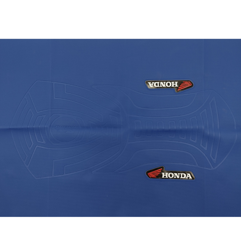 Capa Do Banco Emborrachada 3D Azul Honda Biz 100/110/125 / Nx 400 Falcon / Pop 100/110