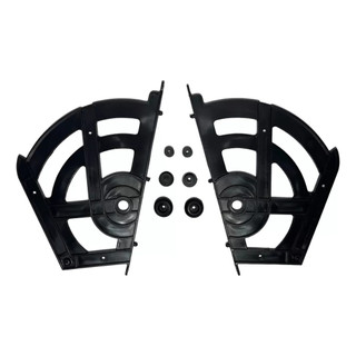 Kit Sistema Articulador Para Sapateira Basculante Articulação Porta Com Parafusos Branco Preto Cinza