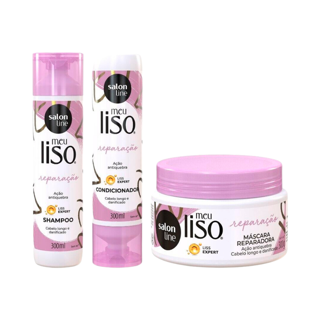 Kit Meu Liso Muito + Longo com Máscara de Hidratação Salon Line