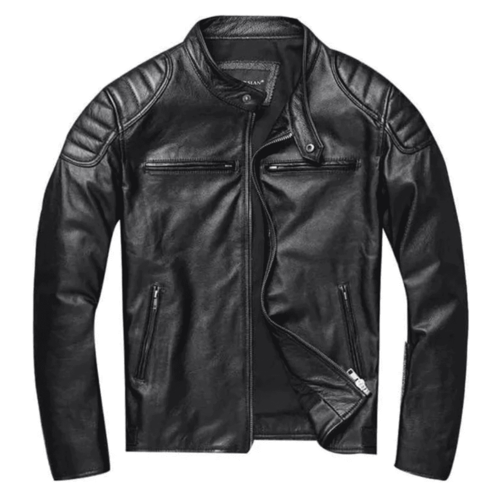 Jaqueta Masculina de Couro Legítimo Premium - Modelo Iron