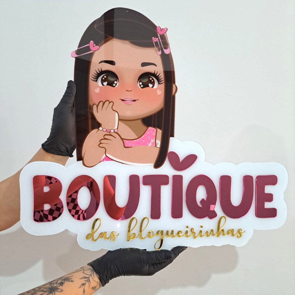 Logo em Acrílico Espelhado com base 2mm Cores Rose, Prateado, Dourado, Lilas, Bronze, Azul, Vermelho em Oferta na Shopee