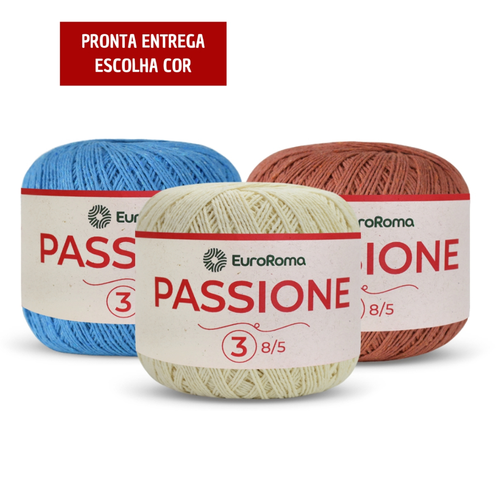 Linha EuroRoma Passione (mesma espessura da linha Charme) Nº3 150g e 400 metros em Oferta na Shopee