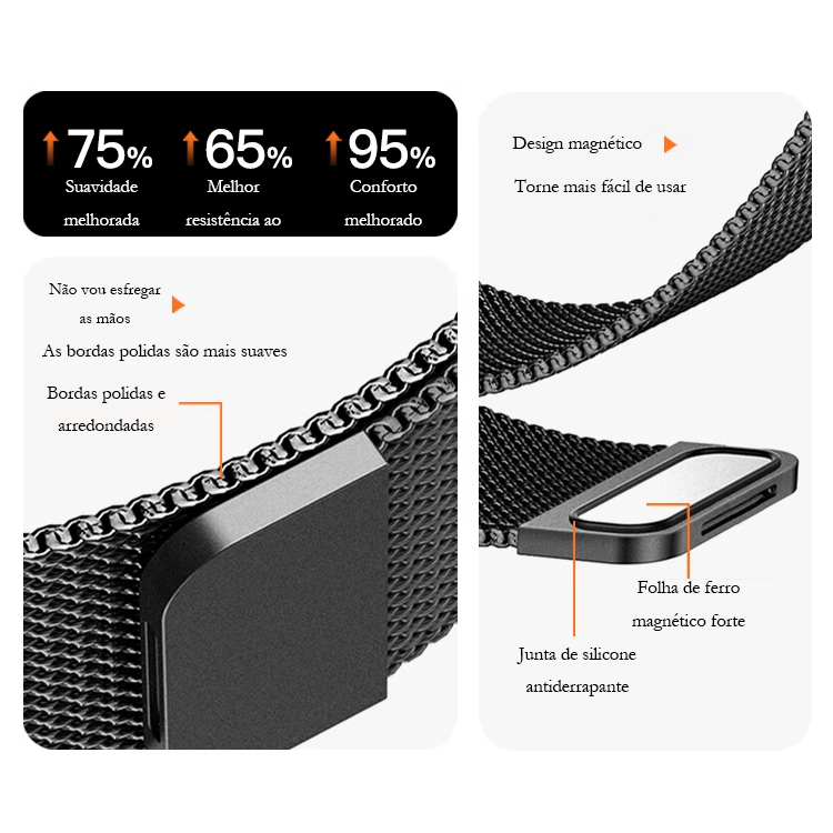 Adequado para a série Apple Watch, pulseira milanesa de metal iwatch — imagem 2 de 2