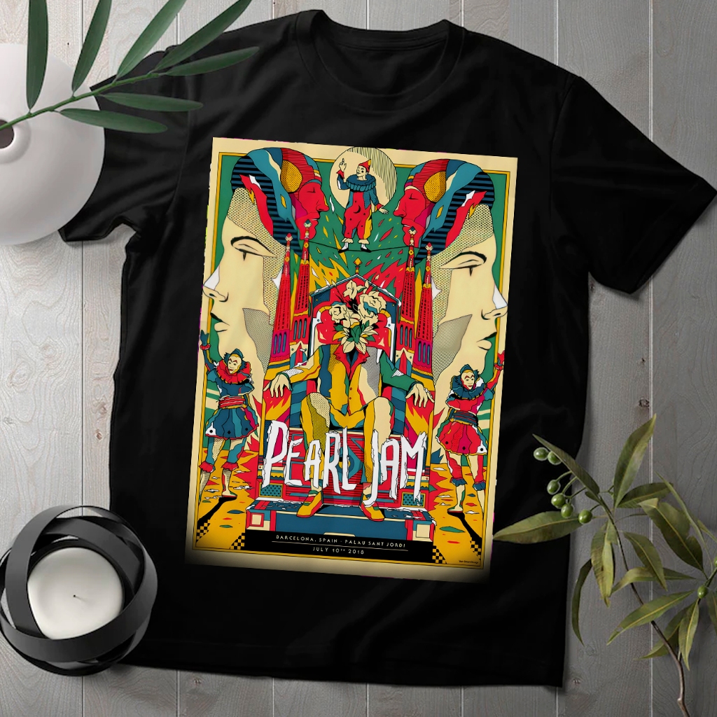 Camiseta Unissex Polera Pearl Jam Camiseta 100% Algodão Camiseta