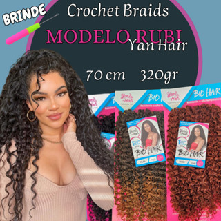 Cabelo 100% Orgânico Cacheado Rubi 320gr em Oferta na Shopee