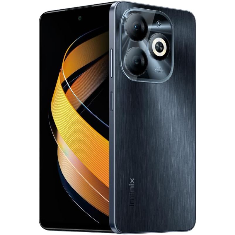 Infinix Smart 8 PRO Tela IPS LCD HD+ 6,6 Pol 4G 4GB MemoryFusion 4GB RAM 256GB Câmera 50MP FHD Preto - Mobile & Gadgets
