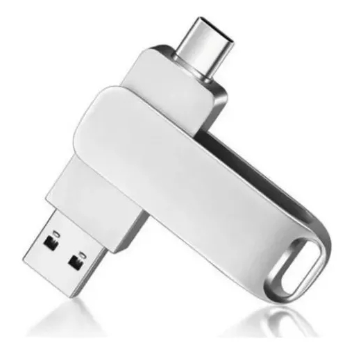 Pendrive Tomate Dual Drive Movespeed 128gb | Usb 3.1 &tipo-c Cor Dourado Dual Drive 128gb