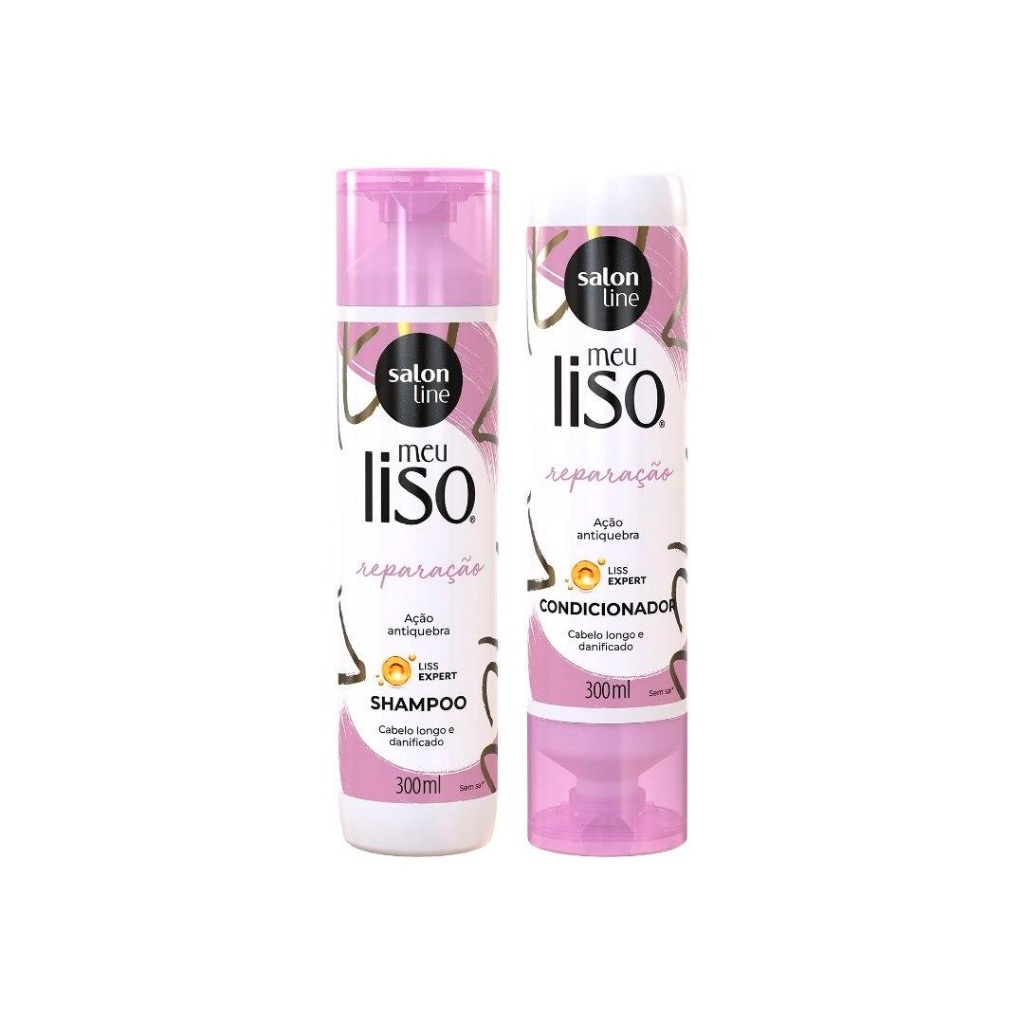 Kit Shampoo e Condicionador Meu Liso Muito + Longo Salon Line
