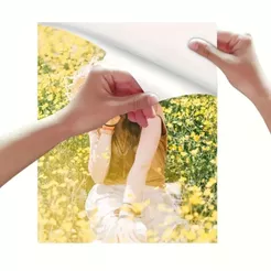 20 Folhas Papel Fotográfico Adesivo Branco 135g Impressão Foto A4 Papel Impressora Fotos Glossy