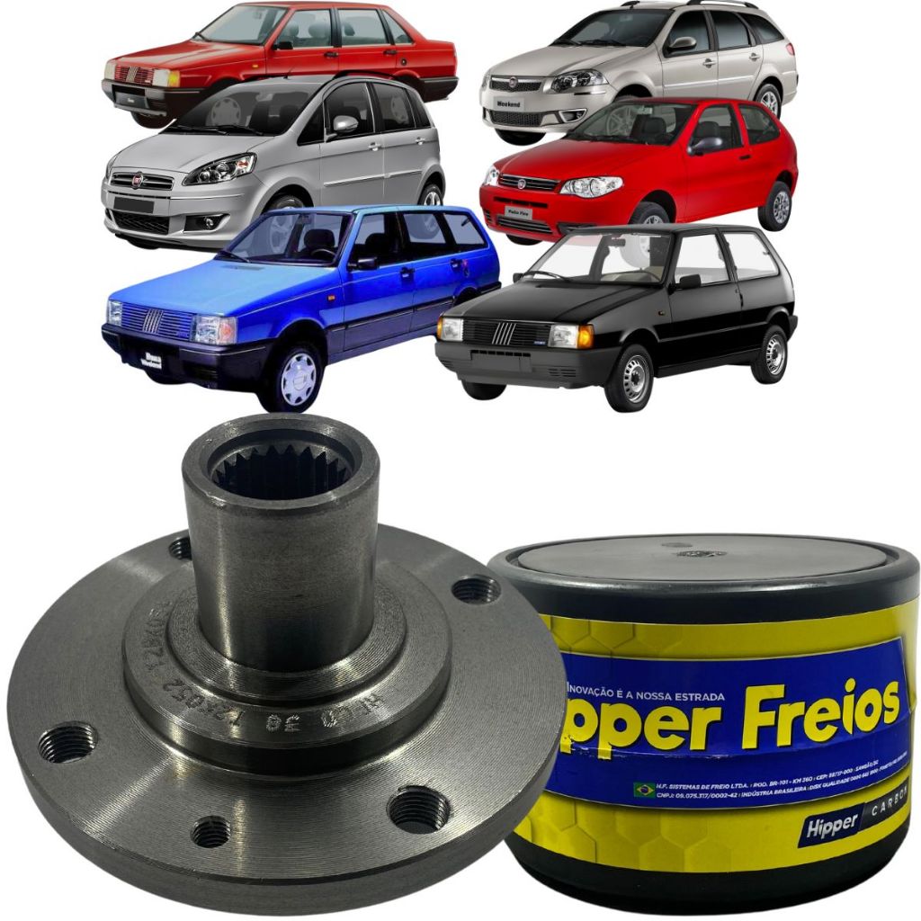 Cubo De  Roda Dianteiro Fiat Palio Siena Strada 1.0 1.4 1.5 1.8 em Oferta na Shopee