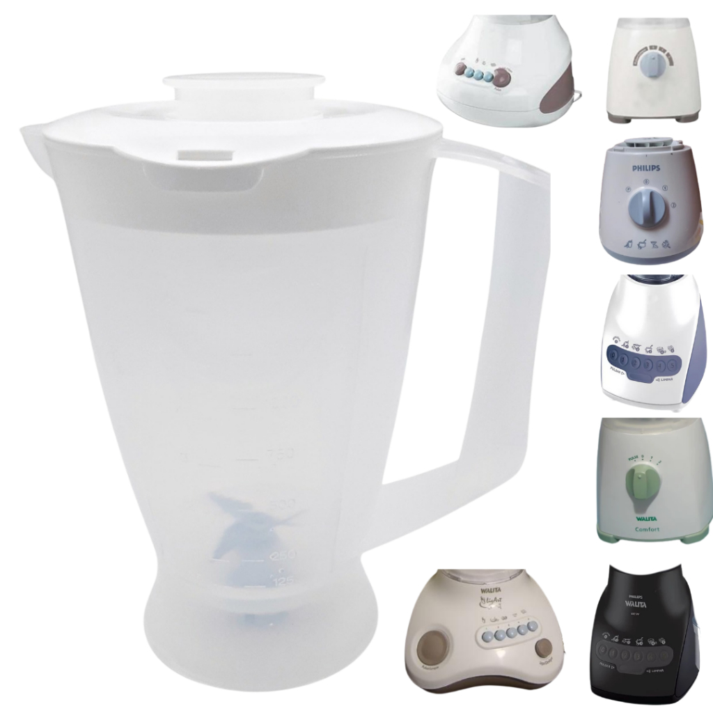 Copo de Liquidificador serve para Walita Liq Faz/ confort/ liq mais RI 2008/ Ri 2009/ 1720/ 1725