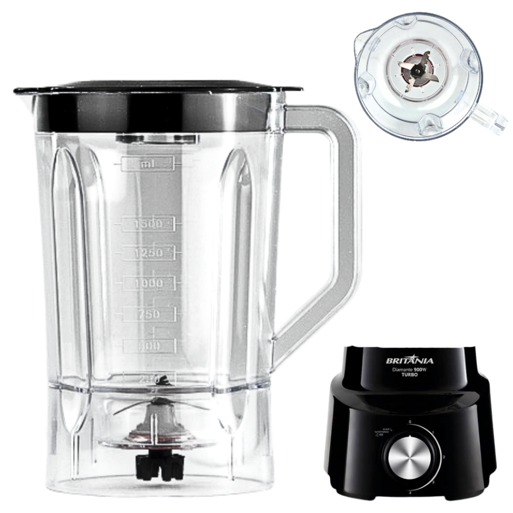 Imagem Copo De Liquidificador Britania Diamante 800 (900W) Blq970 Turbo