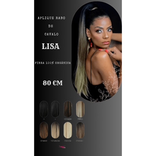 Aplique de cabelo  Rabo de Cavalo - Lisa  - Modern Girl Fibra Orgânica em Oferta na Shopee