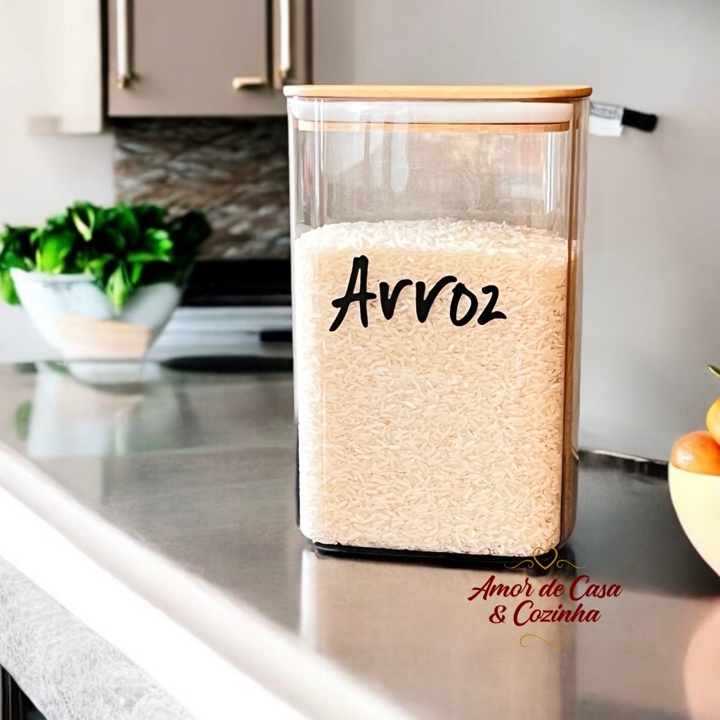 POTE PERSONALIZADO HERMÉTICO SEAL ESPECIAL BAMBU 2,3L em Oferta na Shopee